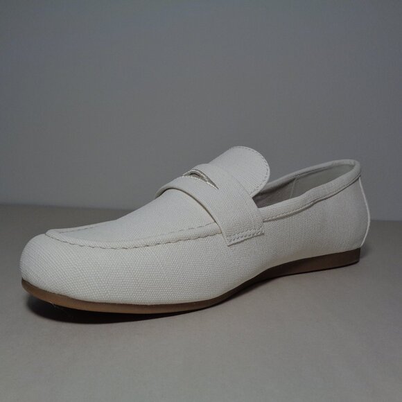 Kensie Size 8.5 M / YELENA / Cream / Canvas / Penny Loafers / New Women's Shoes - Picture 7 of 16